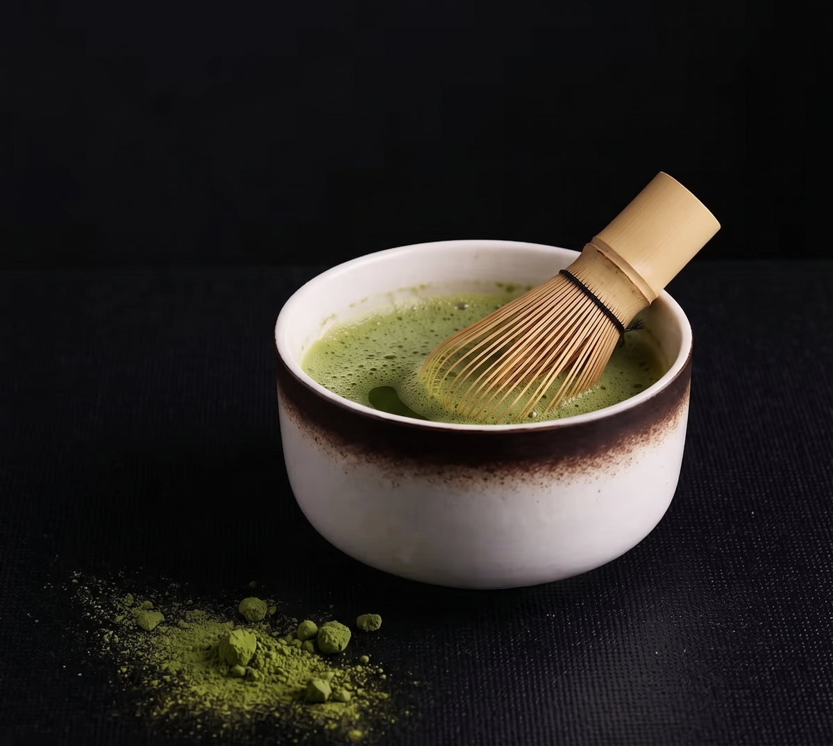Set à Matcha en Céramique et Bambou  Coffret Traditionnel Cérémonie Bol et Fouet– Zenith